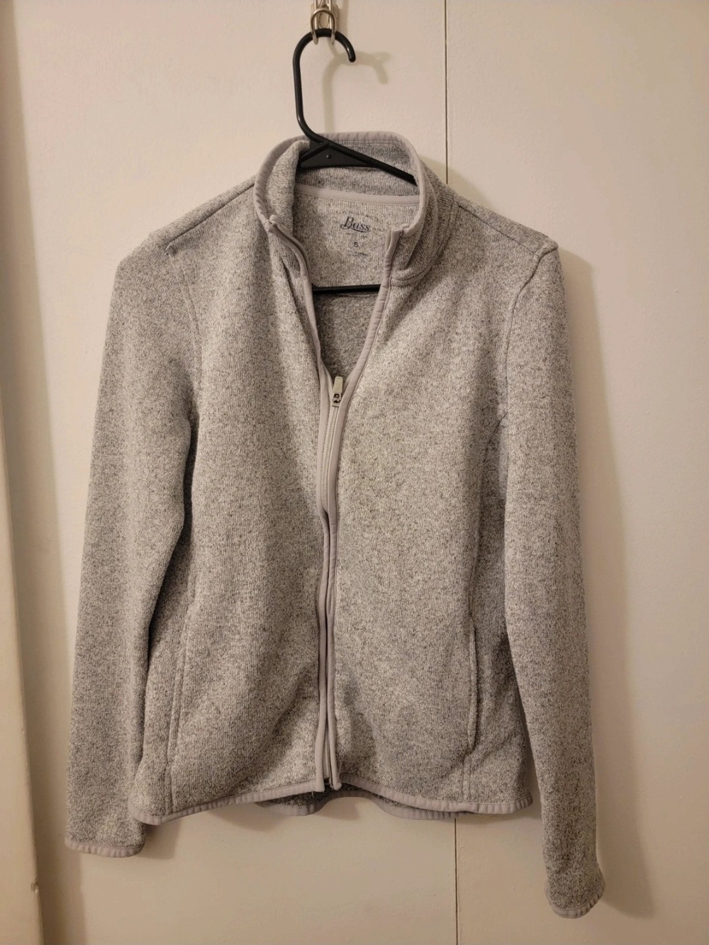 Bass Light Gray Heather Full-Zip Fleece Jacket
